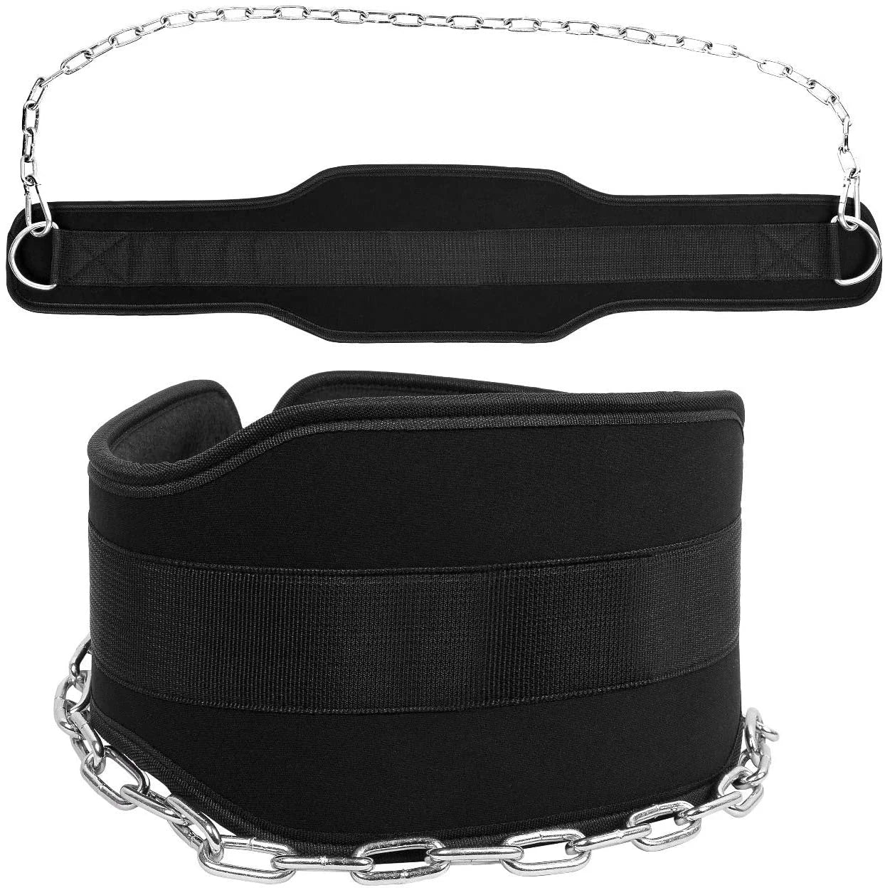 Men's and Women's Dip Pull-Up Belt for Crossfit Weight Lifting Gym Training Bodybuilding Weightlifting with Chain Power Bags