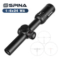 Spina Optics 1-6X24 Wa IR Wide Angle  Scope Exit Pupil Illuminated Reticle  30mm Ultra Full Multi-coated