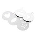 Promo Customized Stainless Steel Coffee Stencil Cake Stencil