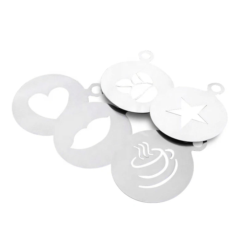 Promo Customized Stainless Steel Coffee Stencil Cake Stencil