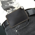 Crazy Horse Leather Outdoor Sports Tactical Bag Portable Small Men's Small Waist Bag Wearing Belt Waist Bag