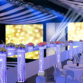 Color Changing Led Bubble Water Fountain Flower Stand Tube Light  for Wedding Banquet Hotel Restaurant Decoration