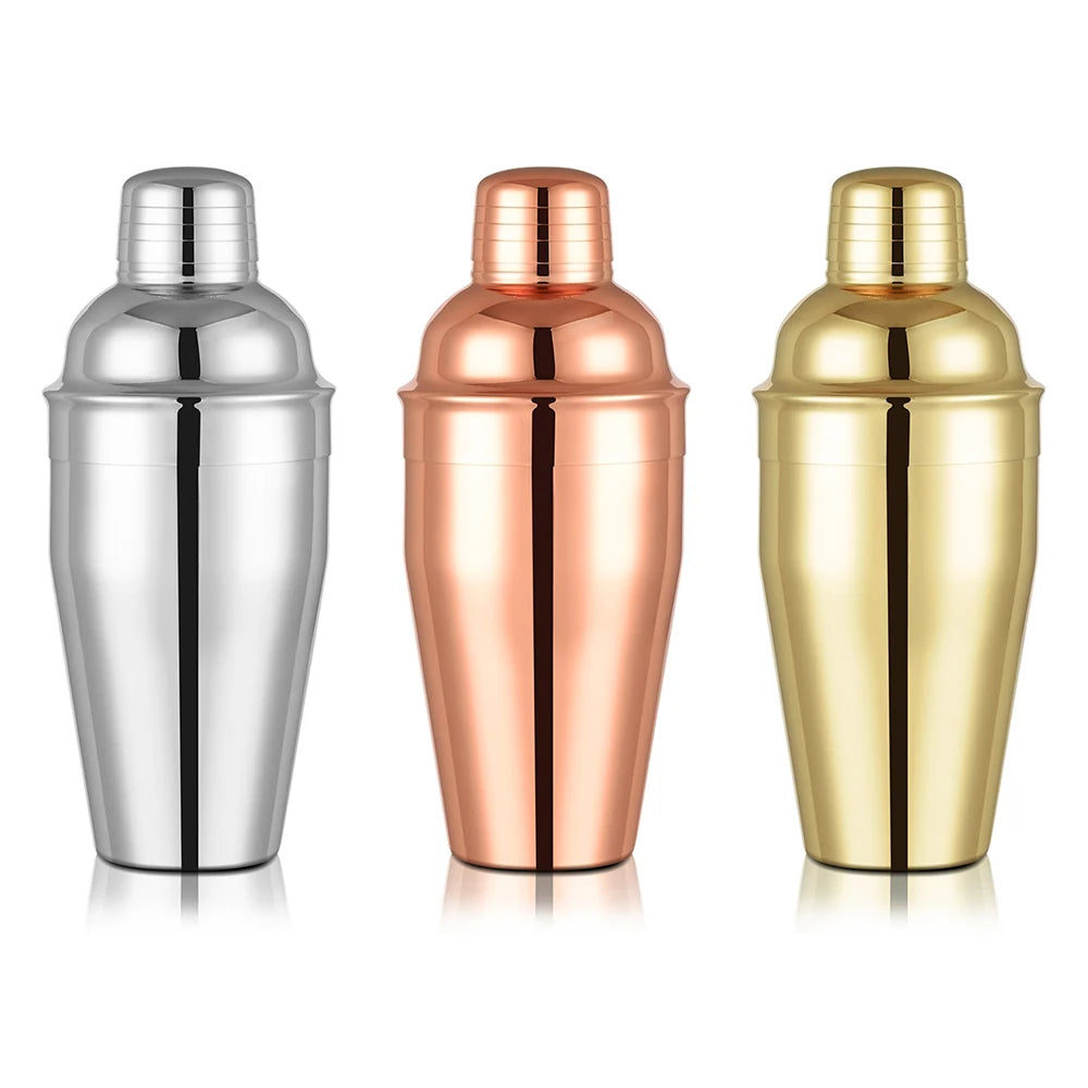 KLP Top Seller  500ml Sublimation bar Shaker Stainless Steel Bartender Cocktail Shaker Cocktail Shaker Glass