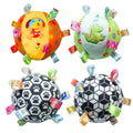 New Football Design Stuffed Plush Dog Toys with Bells Interactive Soccer with Grab Dog Chewing Toys