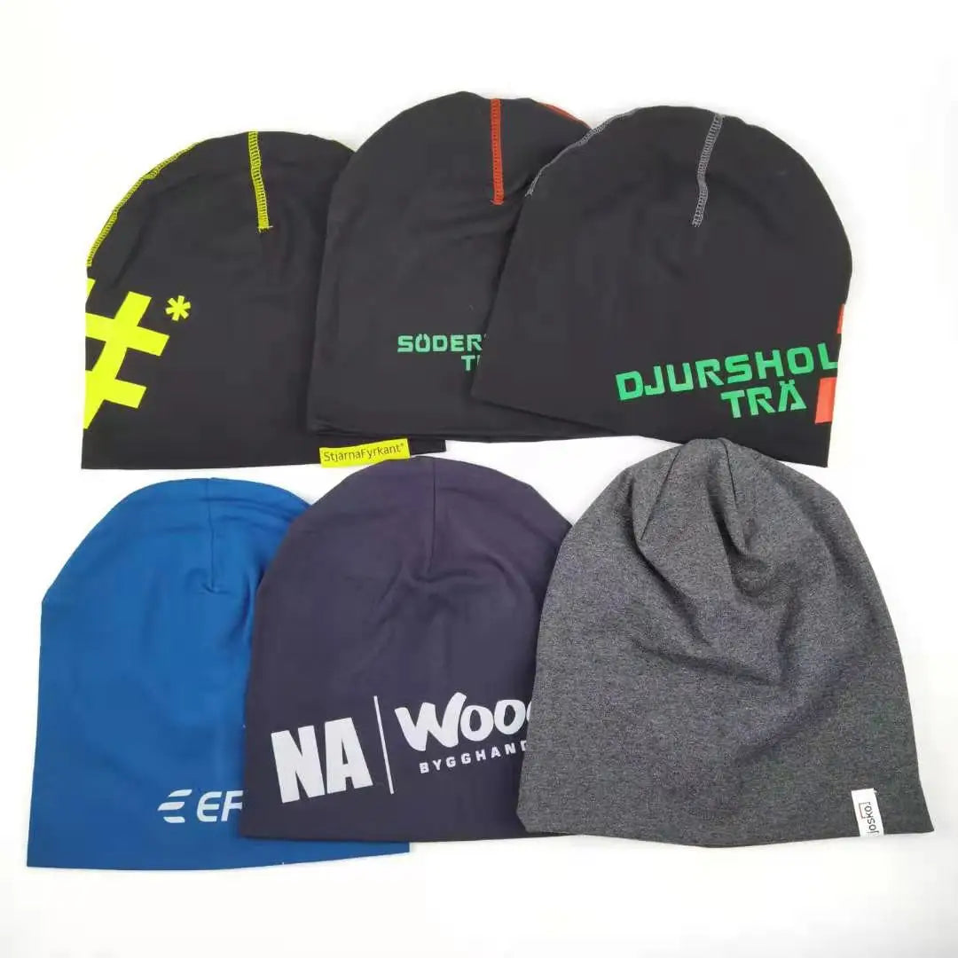 Custom Logo Embroidered Unisex Cotton Jersey Beanie Winter Hat With Designer's Custom Design for Mens and Womens