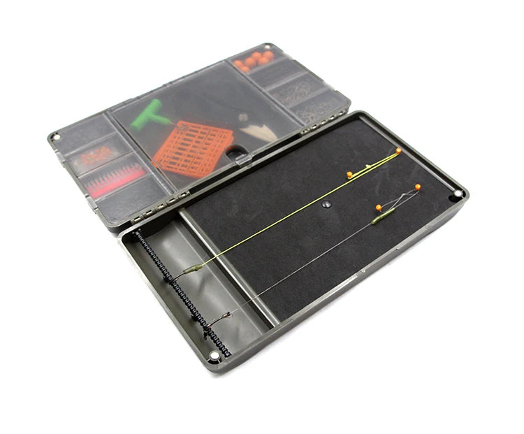 Selco Multifunction Carp Fishing Accessories Lure Hook Boxes Storage Double Sided Fishing Tackle Box Rig Box