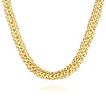 Charm Hip Hop Style Stainless Steel 18K Gold Plated Link Chain Necklace for Party & Wedding Unisex