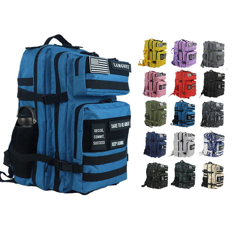 Multi-function Black Camo Outdoor Training Sports Gym Fitness Travel Computer Backpack Gym Bag