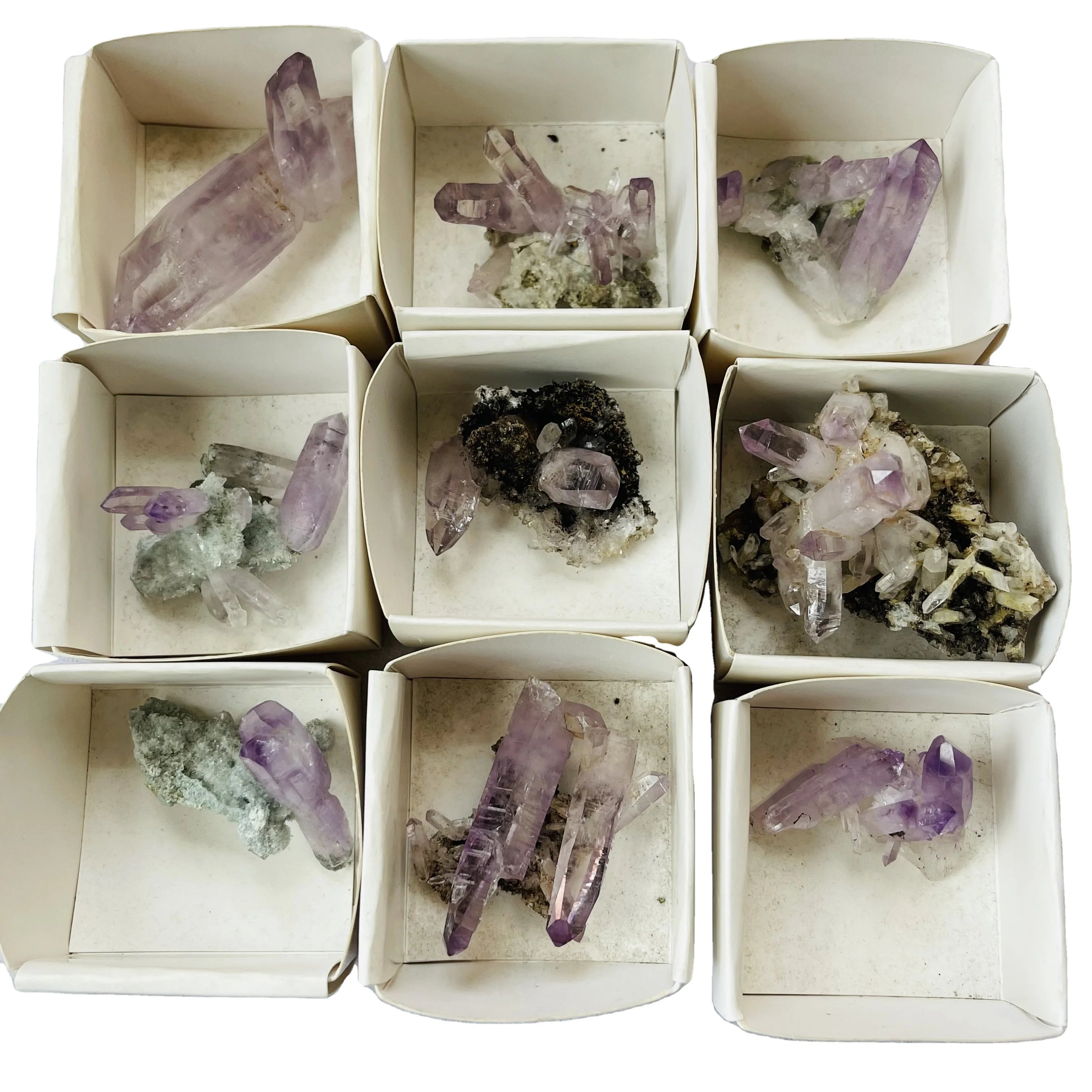 Wholesale Raw Crystal Specimens Natural Cruz Amethyst Cluster for Sale