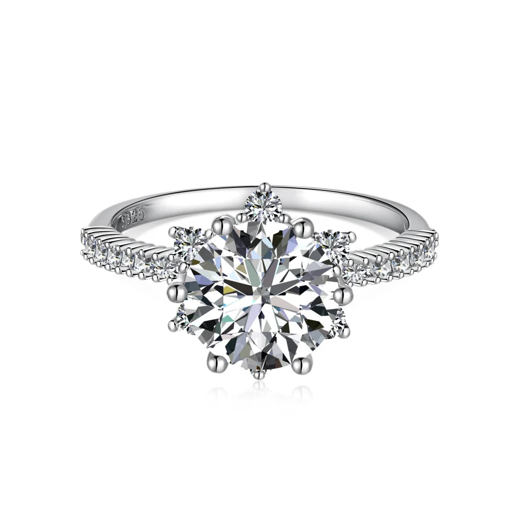 2024 New 925 Sterling Silver Hug Wedding Engagement Ring Sets 5A Zirconia Diamond Finger Silver Plated Jewelry for Women
