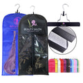 New Hot Custom Pvc Non-woven Fabric extra Long Wig Packaging Bag Holder clear Window Wig Storage Bag With Hangers
