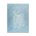 Wholesale Simple Original Light Blue Oil Painting Wave Hand-painted Texture Monochromatic Abstract 75x100cm Environmentally