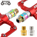 MUQZI MTB Road Bicycle Pedal Extender Bolts 9/16 Inch Crank Arm Spindle Extenders Bike Pedals Adapters
