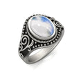 Destiny Jewellery New Arrival Moonstone Jewelry 2021 Vintage Colorful Silver Ring for Women