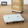 SHIMOYAMA Silent Wheel Flatbed Truck Portable Household Cart with 360Â° Arbitrary Movement Wheels for Living Room Use