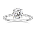 OAHLAN Fine Jewellery Women's Sterling Silver 925 Engagement Wedding Ring 1.2CT Moissanite Ring with Certificate