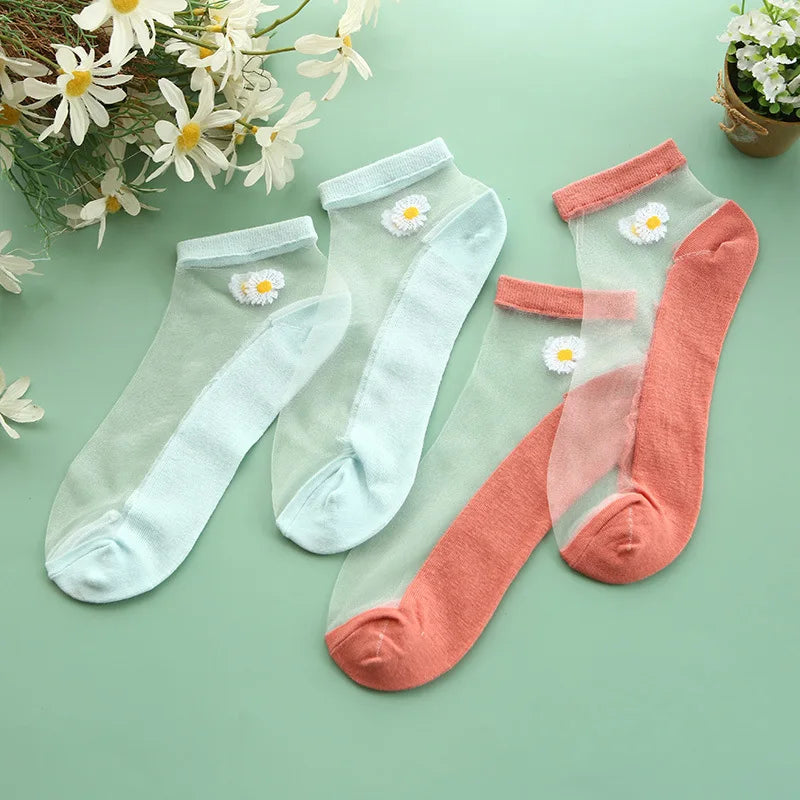 Hot Sale Transparent Women Ankle Socks for Ladies
