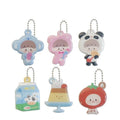 Trendy Cartoon Anime Squishy PVC Key Chain Kpop Keyring Holder Poofy Charm Custom Puffy Charm Korean Style