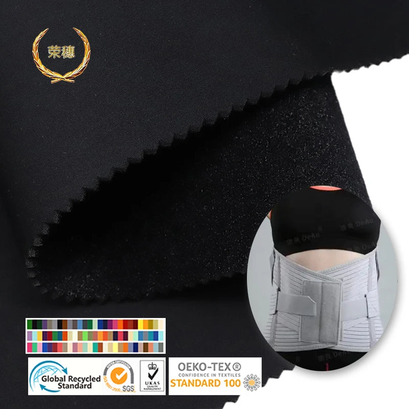 Customizable Memory Ripstop PUFoam Wicking Stretch Nylon Fabric Breathable Waterproof Coated Stain Resistant Massage Belt Fabric