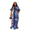 Affordable African Dresses for Women Clothing Digital Printing Boubou Women With a Hidden Waistband African Women Dress
