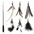 Wholesale Customized Luxury Interactive Cat Toy New Style Black Feather Cat Teaser Stick