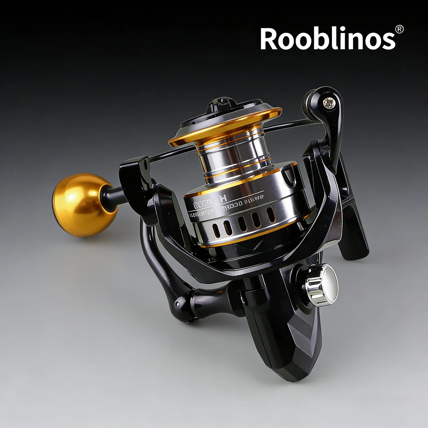 [Germany Stock] ROOBLINOS HEG Left Hand Spinning Reel 5.2:1 1000-7000 Series Nylon for Stream & Lake Fishing