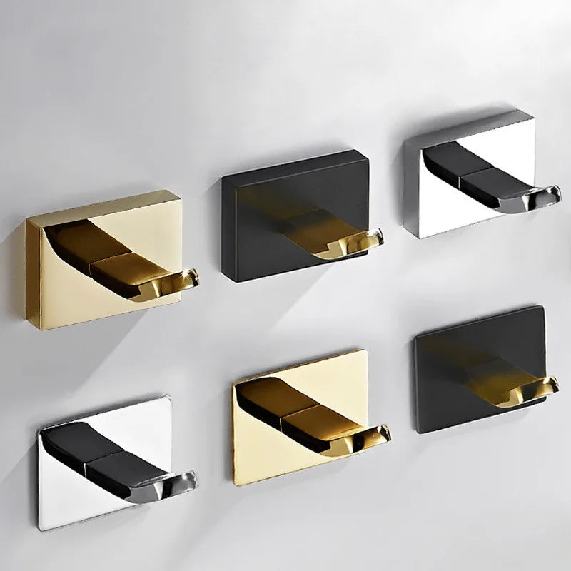 Wall Mounted Solid Brass Heavy Duty Towel & Robe Hooks Eco-Friendly Hardware for Tools