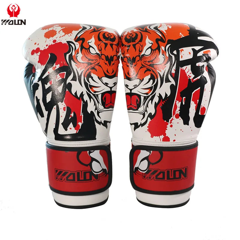 2022 Hot Selling Good Quality Durable Comfortable Fitness Wholesale Ufc Custom Logo Silkscreen Printed Winning PU Boxing Gloves