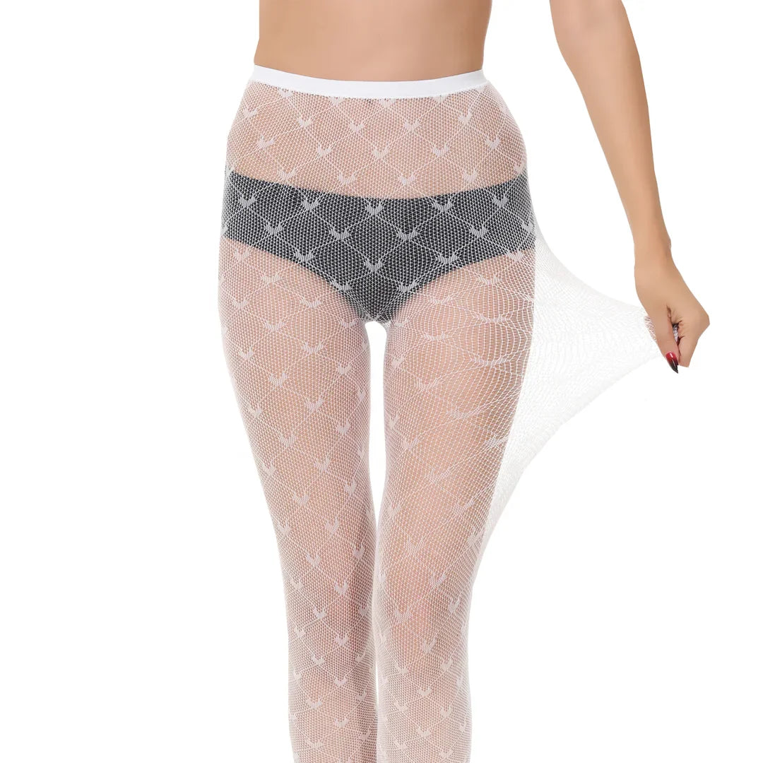 Premium High Quality High Waist Fishnet Stockings Tights White Fishnet Pantyhose Stockings
