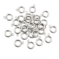 30pcs 316L Stainless Steel Small Loop Hoops Rings Circle Connector Diy Jewelry Findings Accessories for Bracelet Necklace