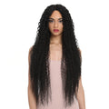 Joedir for Women Long Part 34 Inch Long Curly Ombre Blonde Wig With Dark Roots Wavy Heat Resistant Synthetic Wig Lace Front