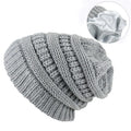Winter Beanies Satin Lined Warm Thick Knitted Hats Slouchy Caps for Women