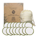 Factory Price Reusable Bamboo Makeup Remover Pads 16pcs/Bag Washable Rounds Cleansing Facial Cotton Make up Removal Pads Tool