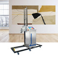 Wall Printing Machine DX8 PrintHeads Inkjet Printer UV Ink CMYKW 3D 4D Wheel Rails for Indoor/Outdoor Direct to Wall Decoration
