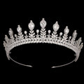 Echsio Hair Ornament Accessories Jewelry Women Wedding Cubic Zircon Headbands Tiara Crystal Crown Hair Jewelry Gift BC6765
