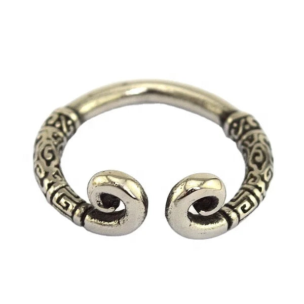 Hot Selling Trending Product Black Myth Wukong Fine Jewelry Adjustable Ring Creativity Design Curse Shaped Stainless Steel Hoop