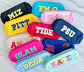 blank Stock 42 Colors  DIY Patches Nylon Pouch  Personal Nylon Cute Mini Square Waterproof  Pouch Designer Makeup Bags