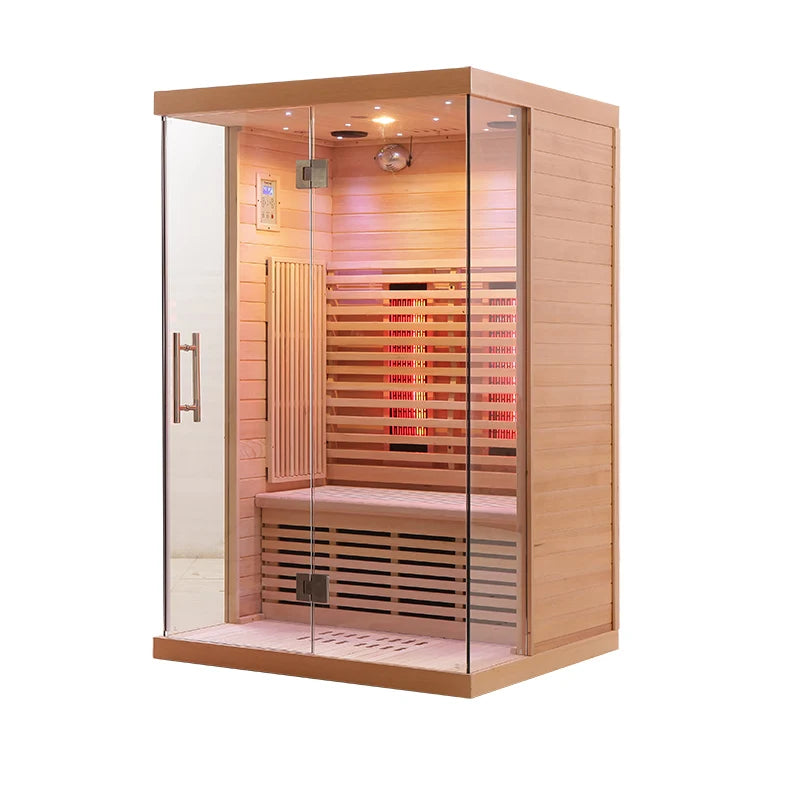 Luxury Red Light Therapy Infrared Sauna Room for 2 Person Use