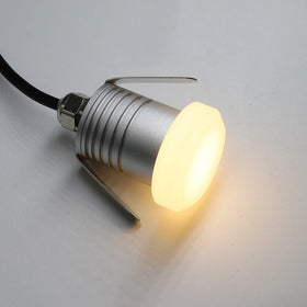 1W LED Wall Crescent Moon Lamp IP67 Waterproof Underground Recessed Stairs Lights Outdoor 12V-24V Acrylic Moonlight Deck Light