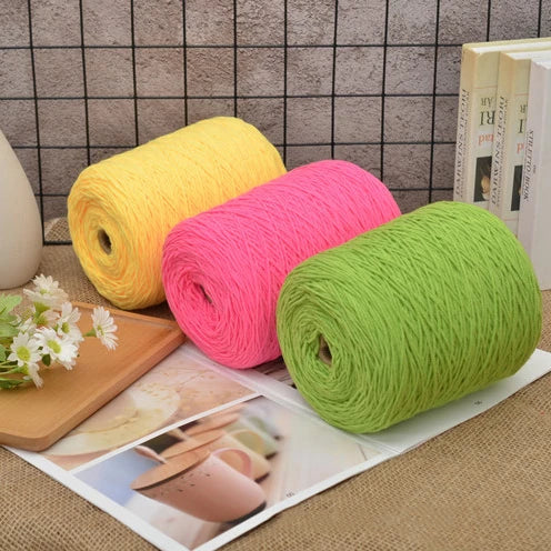 Wholesale Dyed Acrylic Blended 3mm Tufting Carpet Yarn 400g Cone for Rug and Carpet