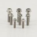 M6 M8 M10 Motorcycle Titanium Hex Flange Bolt DIN Standard Plain Finish