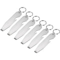 Multi-Functional Keyring Bottle Opener Manual Bottle Punch Opener for Beer Bottle Beverage Stainless Steel Paint Can Opener