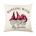 Winter Christmas Decorations Home Sofa Cushion Cover Swedish Gnome Xmas Pillow Covers