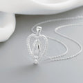 Wholesale Fashion Jewelry Silver 925 Pendant Zirconia Wedding Heart-Shaped Religion Necklace