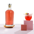 New Arrival Rum Carving High Quality 375ml Glass Bottle