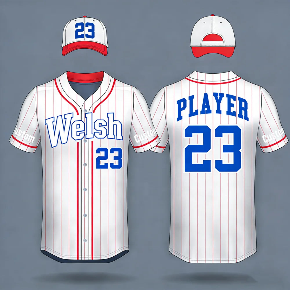 Men Sublimated Striped Baseball Jerseys 100% Polyester Breathable Custom Logo Embroidered Patched Short Sleeves
