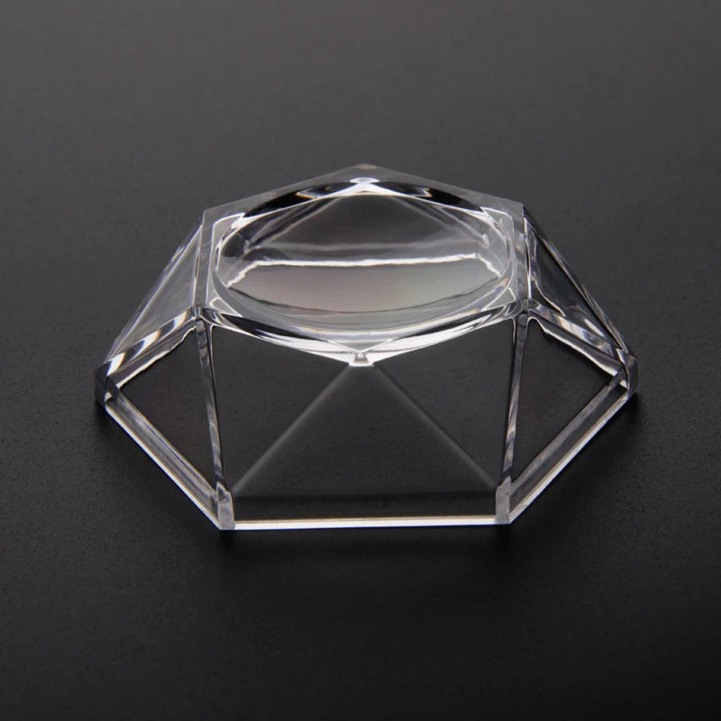 Direct Manufacturer-Luxury PS Acrylic Sphere Holder 6*5*2.2cm Glass Ball Stand Base 2mm Thickness Clear Color Easy Display Racks