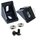1515 2020 3030 Series Aluminum Black Corner Bracket Set Angle Brackets Connector for 15S 20S 30S Aluminum Extrusion Profile