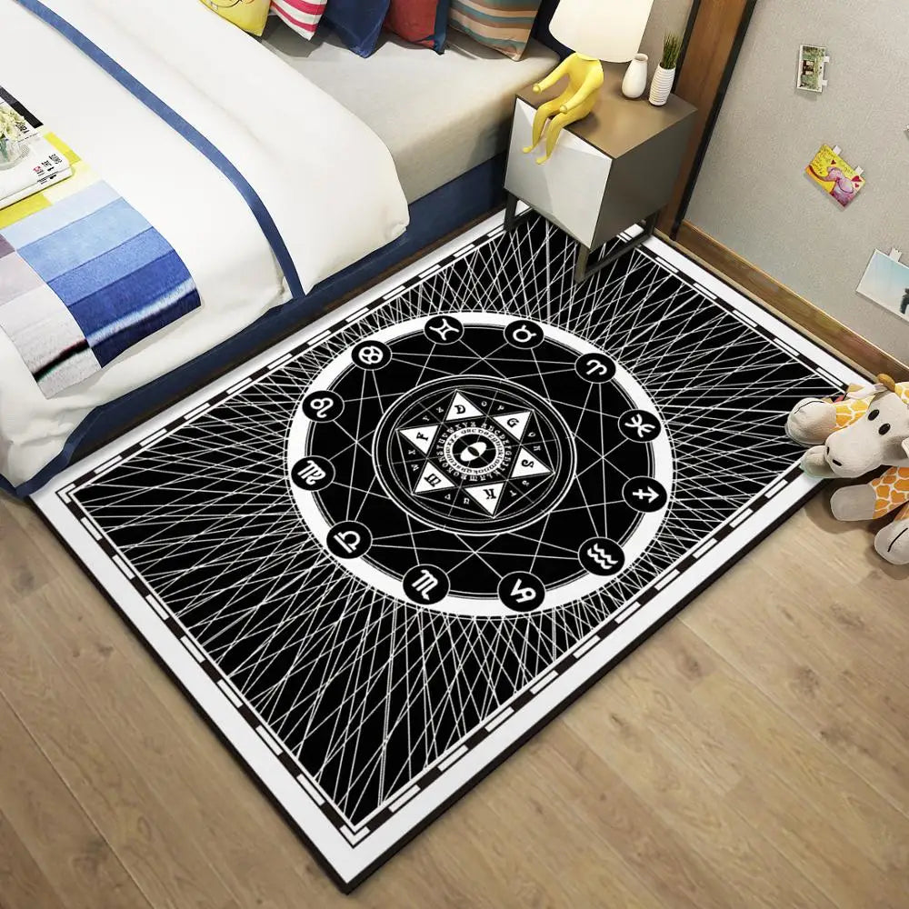 2020 Modern Geometric Printed Large 5x7 8x10 9x12 Area Rugs for Living Room
