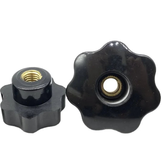 M6 M8 M10 Plastic Star Handle Nuts Through Hole Knob